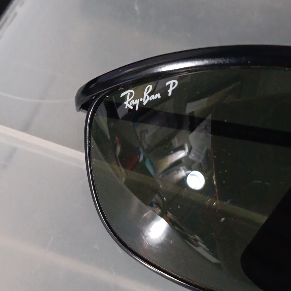 Ray-Ban Black Olympian Sunglasses Polarized, flex - Picture 4 of 9